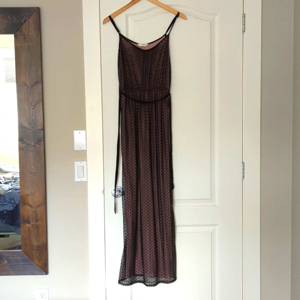 Miss Selfridge polka dot maxi dress